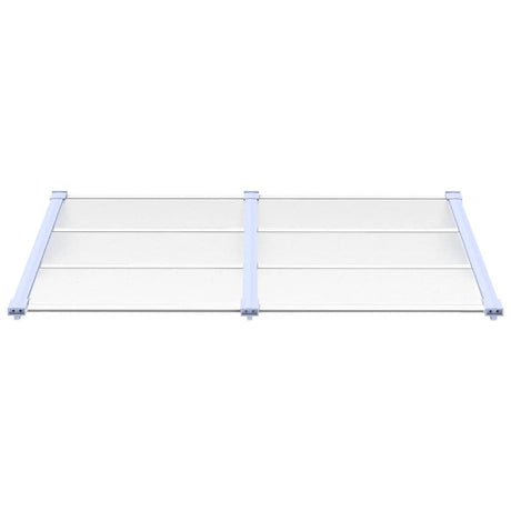 Vidaxx Türvordach 152,5x90 cm Polycarbonat grau und transparent