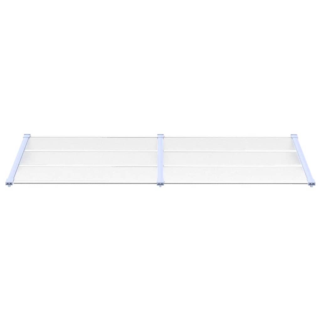 Vidaxx Türvordach 239x90 cm Polycarbonat grau und transparent