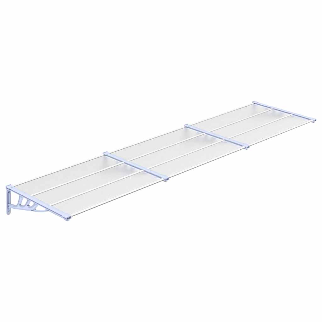 Vidaxx Türvordach 358,5x90 cm Polycarbonat grau und transparent