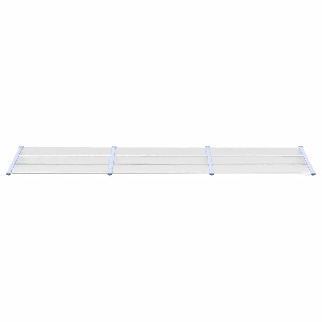 Vidaxx Türvordach 358,5x90 cm Polycarbonat grau und transparent