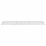 Vidaxx Türvordach 358,5x90 cm Polycarbonat grau und transparent