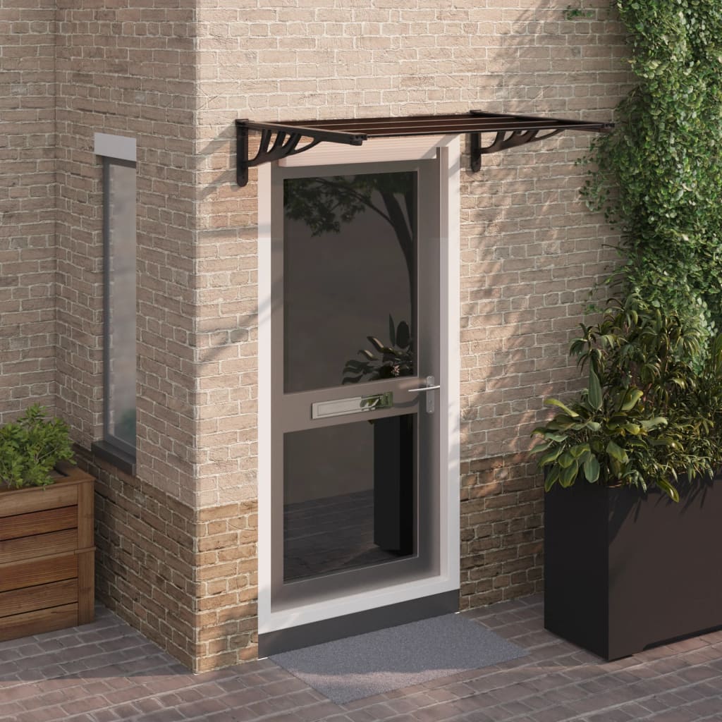 Vidaxl Port Canopy 122x90 cm in policarbonato nero