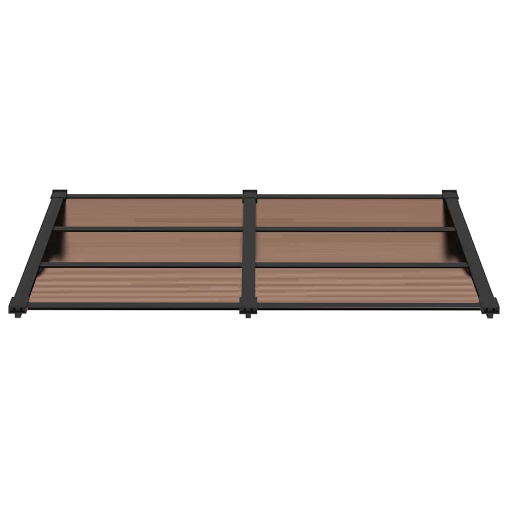 Vidaxx Türvordach 152,5x90 cm Polycarbonat schwarz