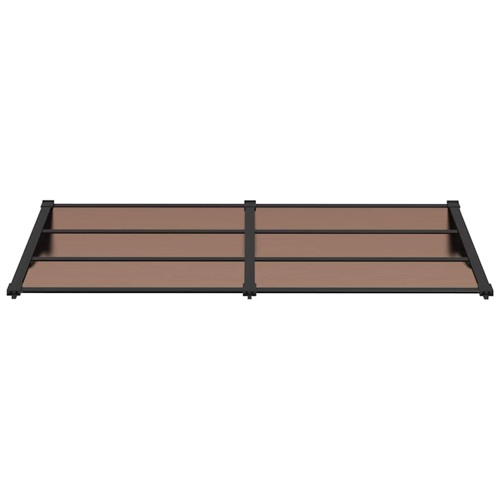 Vidaxx Türvordach 199x90 cm Polycarbonat schwarz