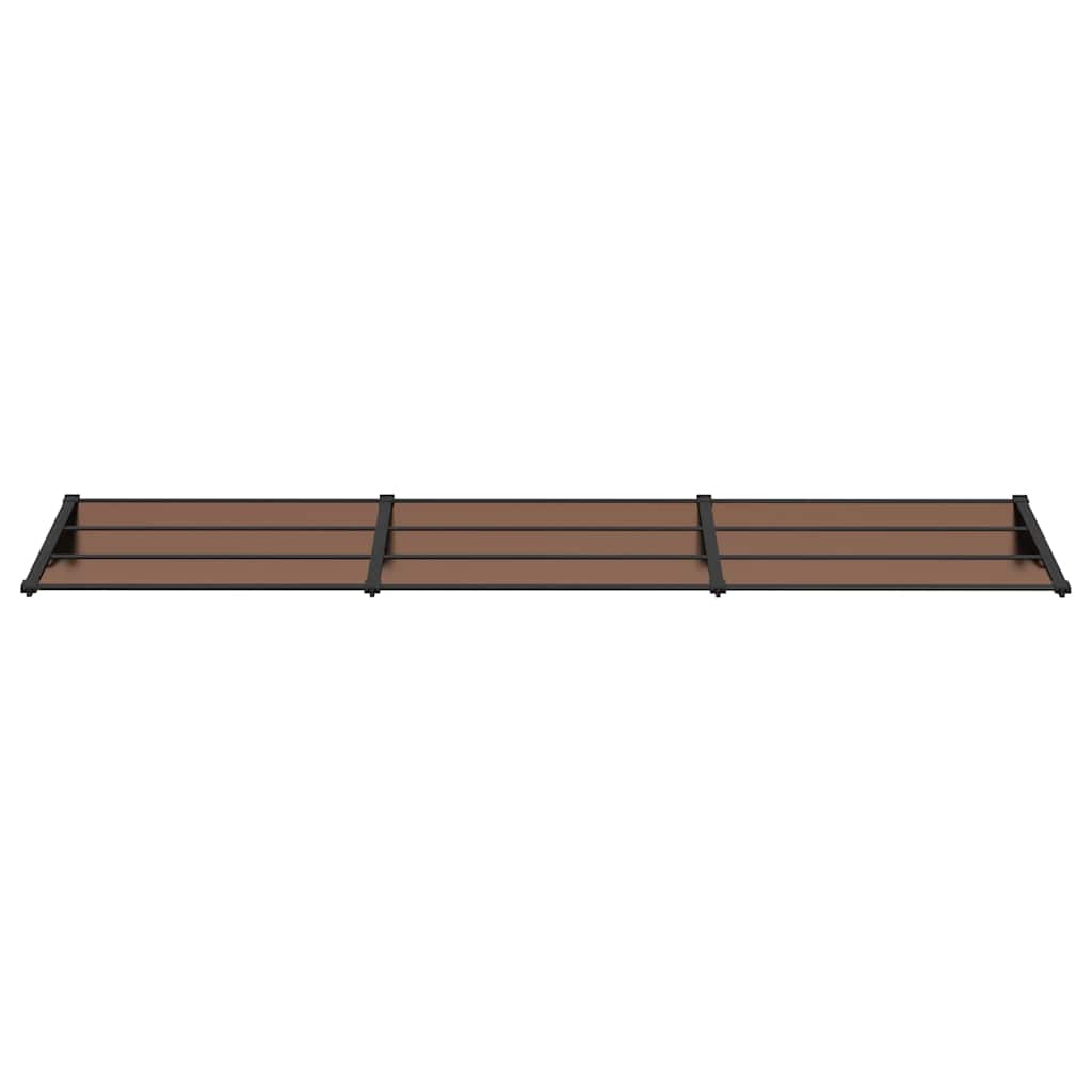Vidaxx Türvordach 358,5x90 cm Polycarbonat schwarz