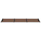 Vidaxx Türvordach 358,5x90 cm Polycarbonat schwarz