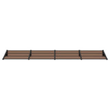 Vidaxx Türvordach 396x90 cm Polycarbonat schwarz