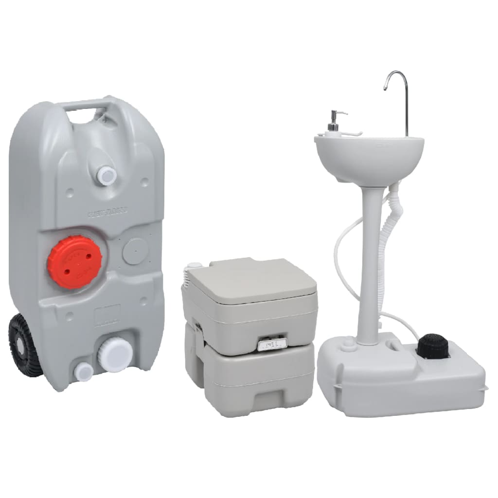 Vidaxl Camping toilet and Washbasin with Water Tank