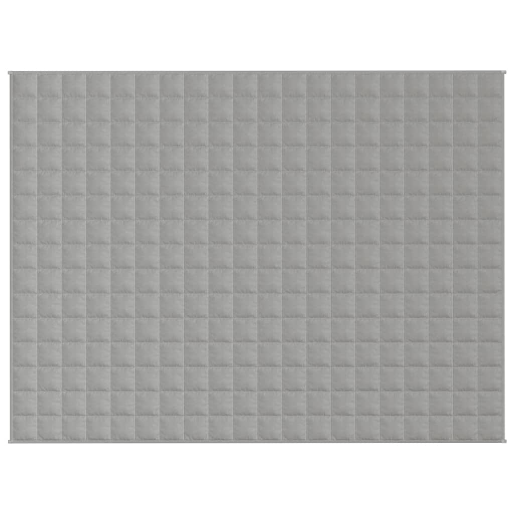 VIDAXL Coperta debole 152x203 cm 7 kg di tessuto grigio