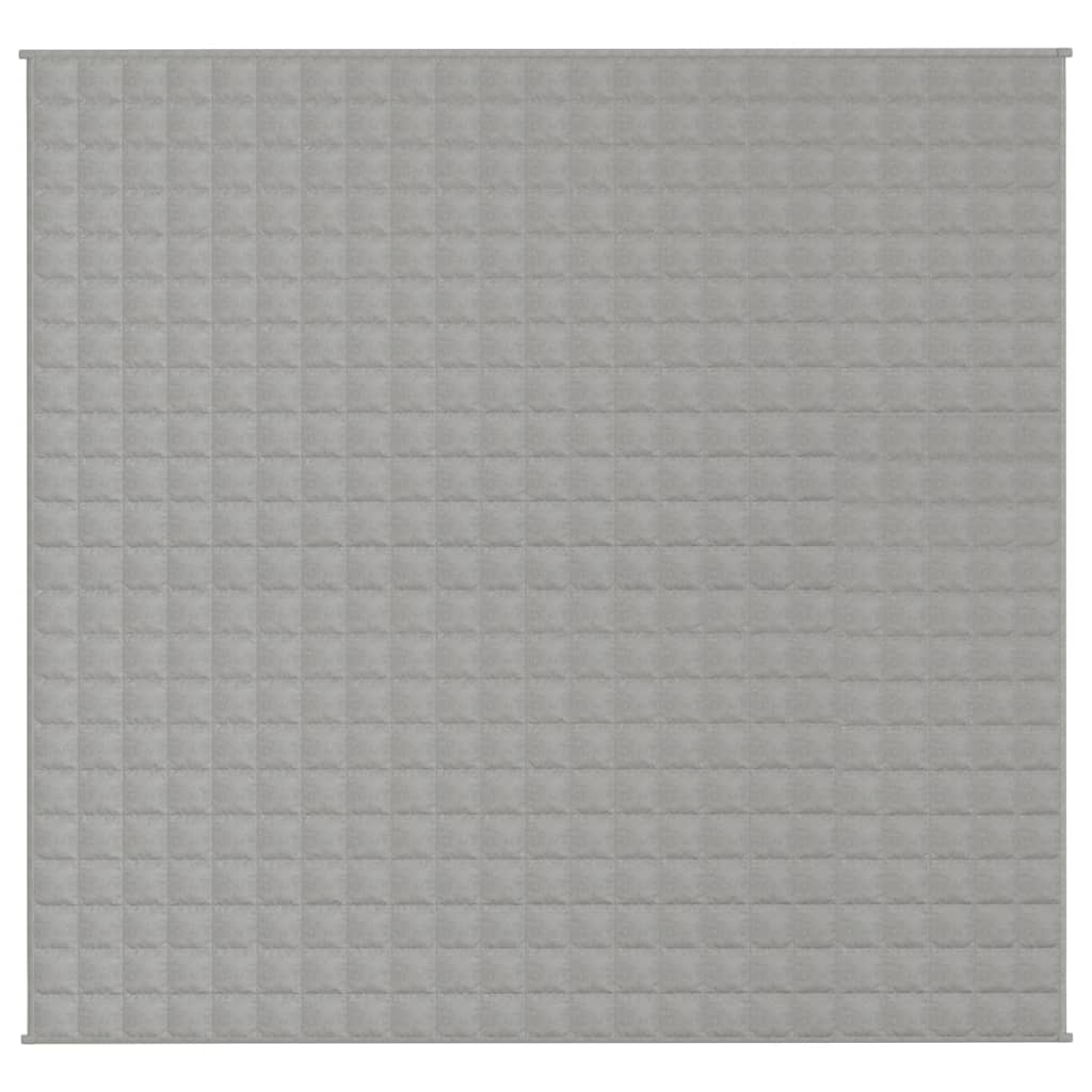 Vidaxx Gewichtsdecke 220x230 cm 15 kg Stoff grau