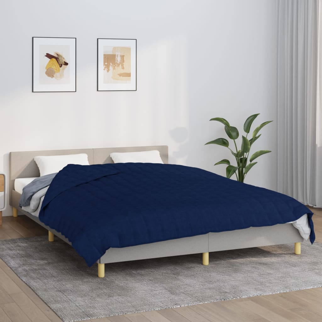 Vidaxx Gewichtsdecke 200x230 cm 9 kg Stoff blau