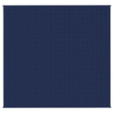 VIDAXL Coperta debole 220x230 cm 11 kg di tessuto blu