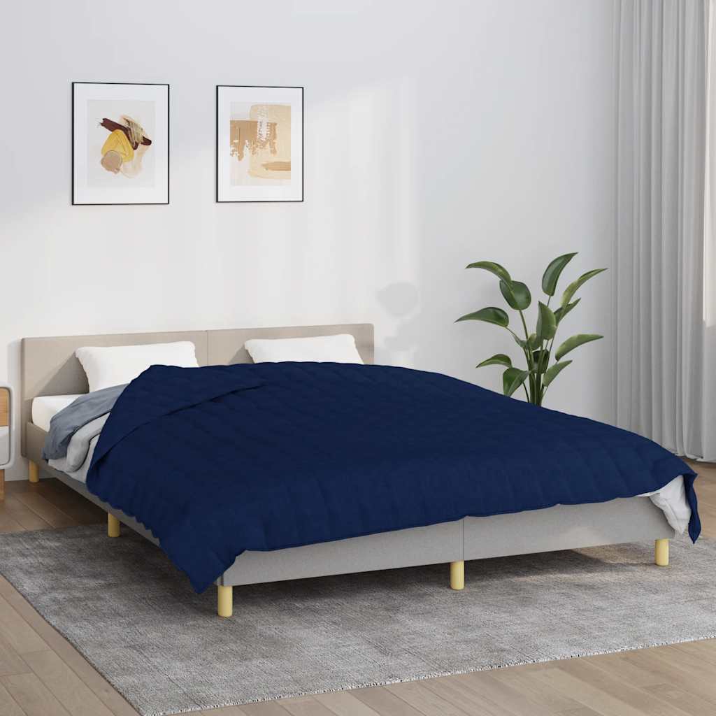 Vidaxx Gewichtsdecke 220x240 cm 11 kg Stoff blau