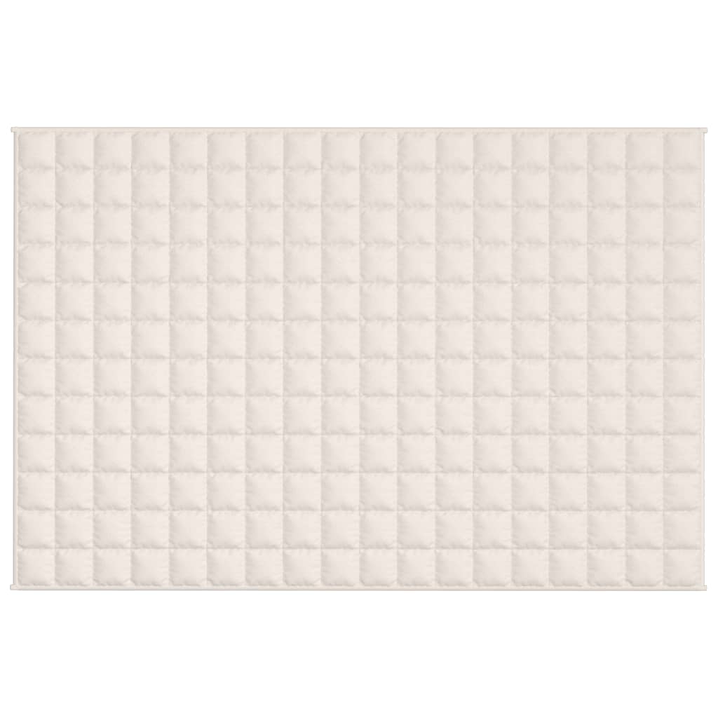 Vidaxx Gewichtsdecke 122x183 cm 9 kg Stoff hellcreme
