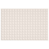 Vidaxx Gewichtsdecke 122x183 cm 9 kg Stoff hellcreme