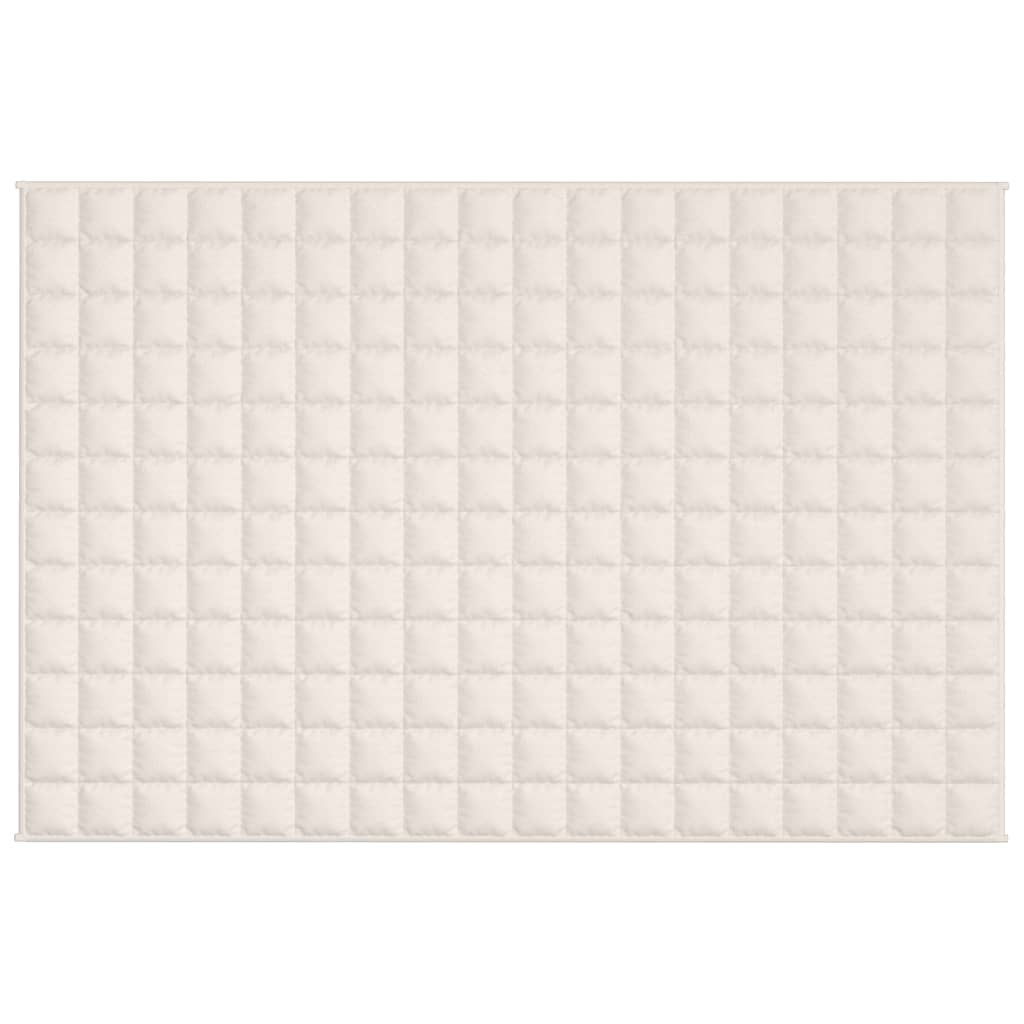 Vidaxl Svage tæppe 122x183 cm 9 kg stof Lys creme -farvet