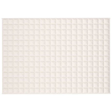 Vidaxx Gewichtsdecke 137x200 cm 6 kg Stoff hellcreme