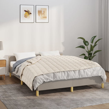 Vidaxx Gewichtsdecke 137x200 cm 6 kg Stoff hellcreme