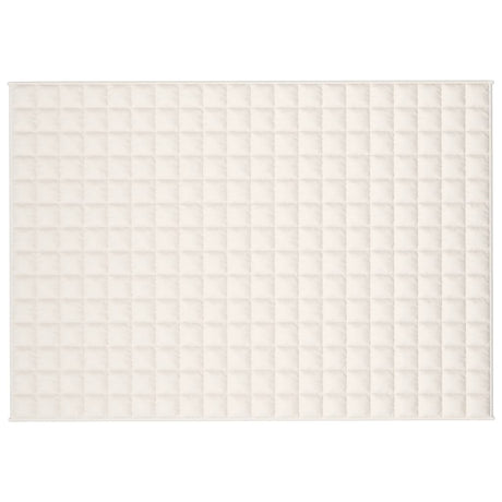 Vidaxx Gewichtsdecke 140x200 cm 6 kg Stoff hellcreme