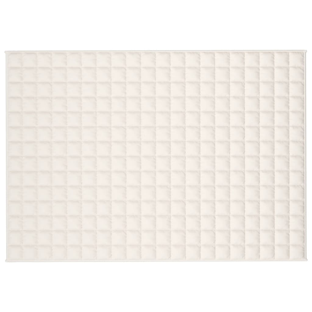 Vidaxx Gewichtsdecke 137x200 cm 10 kg Stoff hellcreme