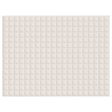 Vidaxx Gewichtsdecke 152x203 cm 7 kg Stoff hellcreme