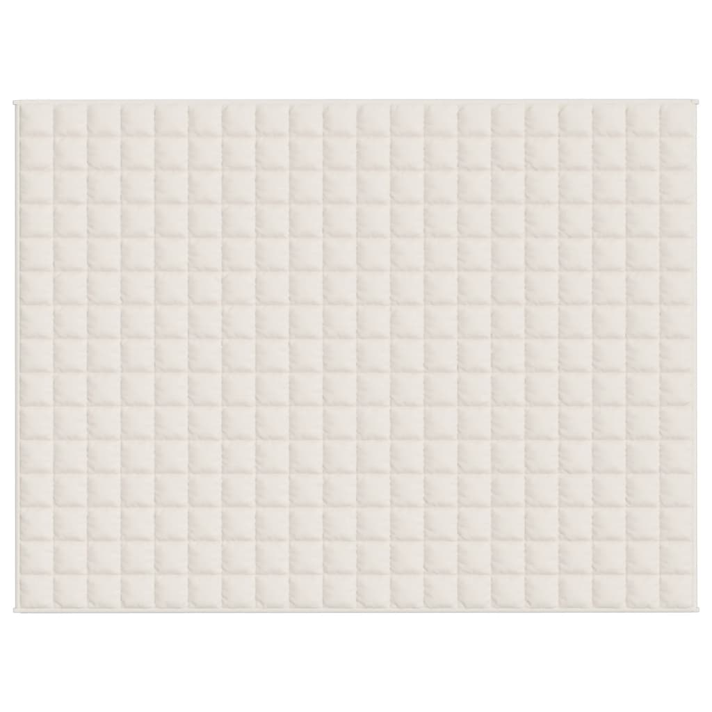 Vidaxx Gewichtsdecke 152x203 cm 11 kg Stoff hellcreme