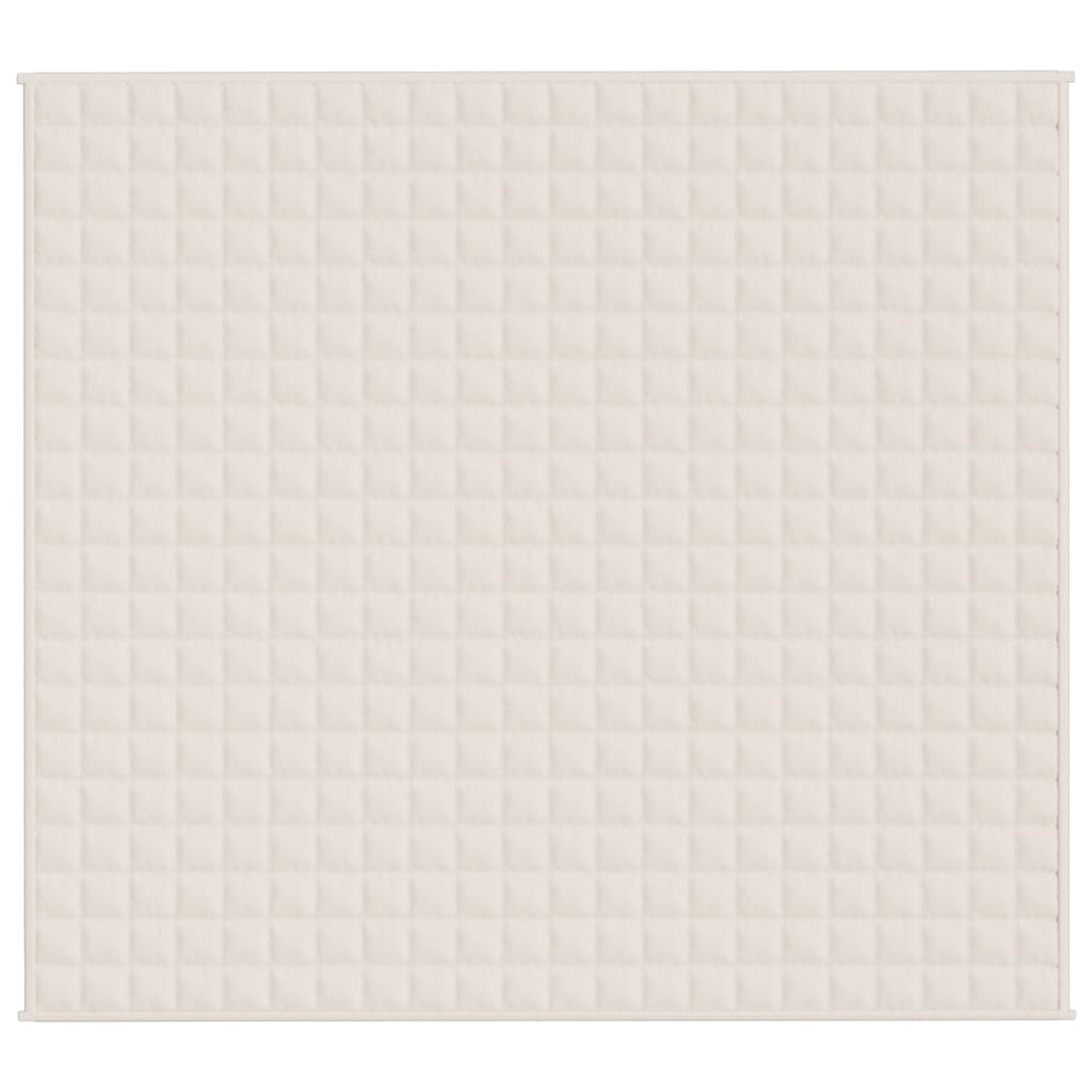 Vidaxx Gewichtsdecke 200x220 cm 9 kg Stoff hellcreme