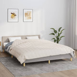 Vidaxx Gewichtsdecke 200x220 cm 13 kg Stoff hellcreme