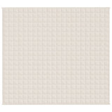 Vidaxx Gewichtsdecke 200x230 cm 13 kg Stoff hellcreme