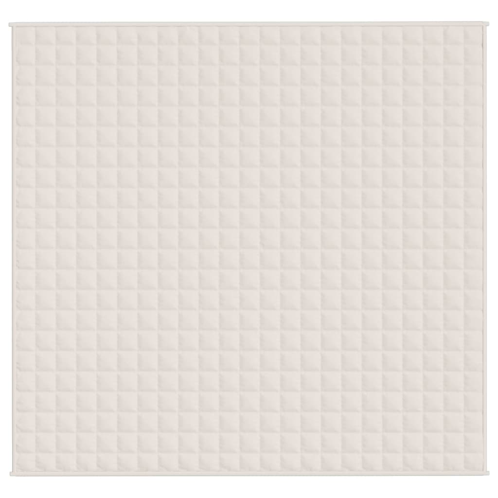Vidaxx Gewichtsdecke 220x230 cm 11 kg Stoff hellcreme