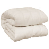 Vidaxx Gewichtsdecke 220x240 cm 11 kg Stoff hellcreme