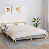 Vidaxx Gewichtsdecke 220x230 cm 15 kg Stoff hellcreme
