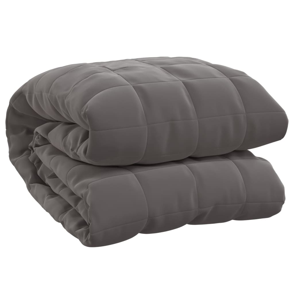 Vidaxx Gewichtsdecke 122x183 cm 9 kg Stoff grau