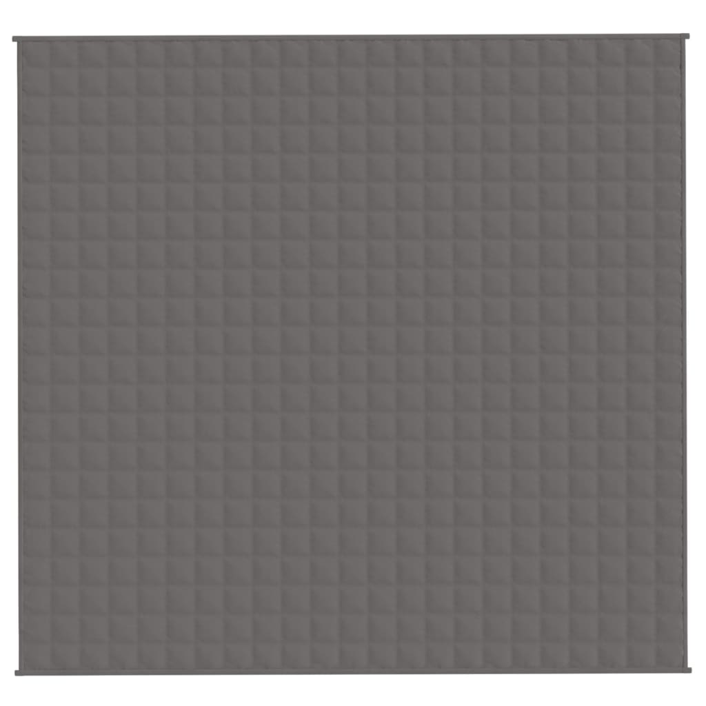 Vidaxx Gewichtsdecke 220x240 cm 15 kg Stoff grau