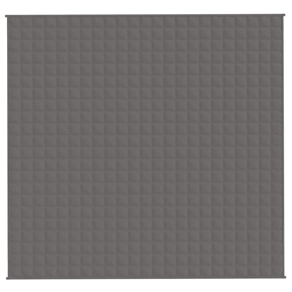 VIDAXL FAIBLAGE COUVERTURE 220X240 cm 15 kg de gris de tissu