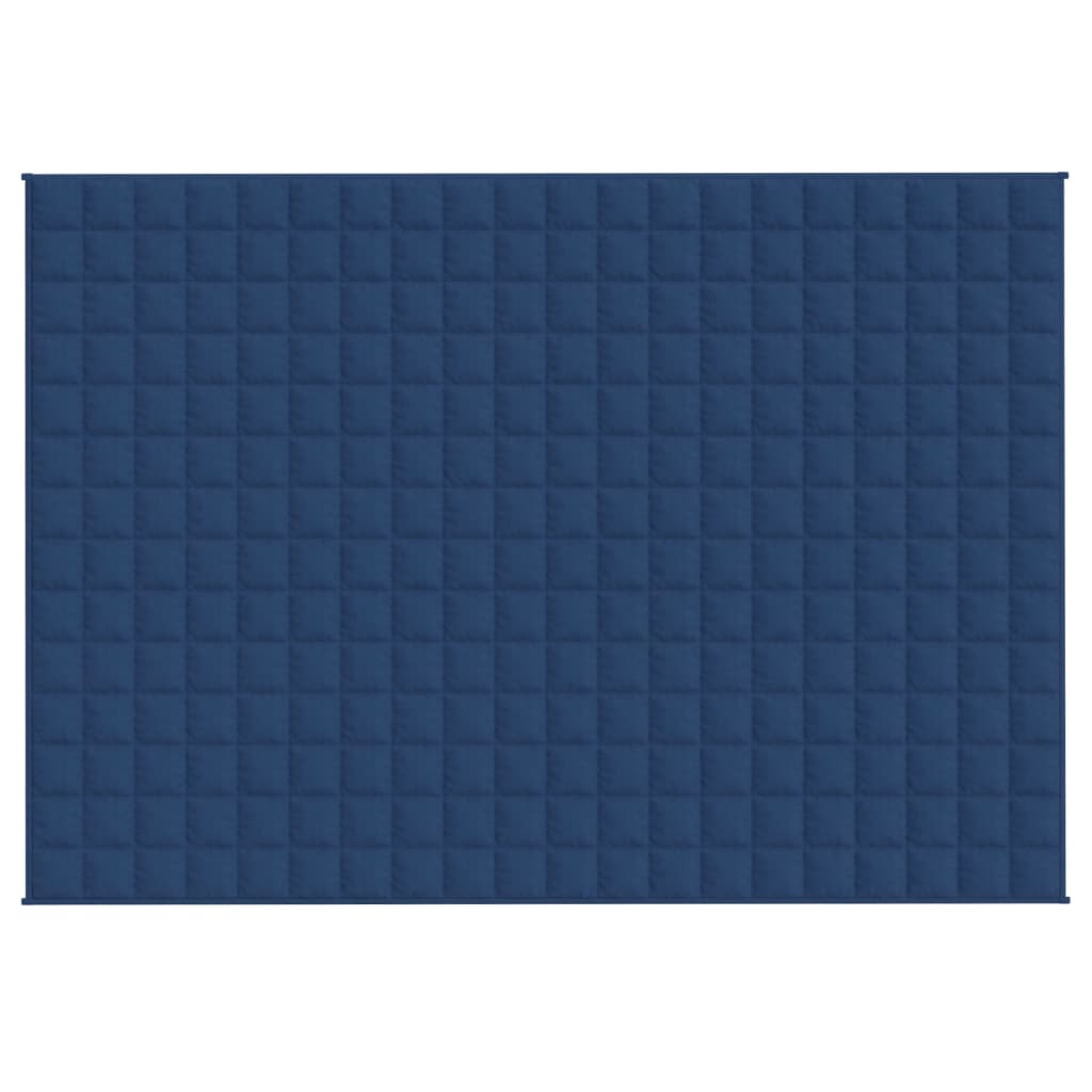 VIDAXL FAIBLAGE COUVERTURE 140x200 cm 6 kg de tissu bleu