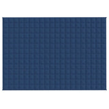 VIDAXL FAIBLAGE COUVERTURE 140x200 cm 6 kg de tissu bleu