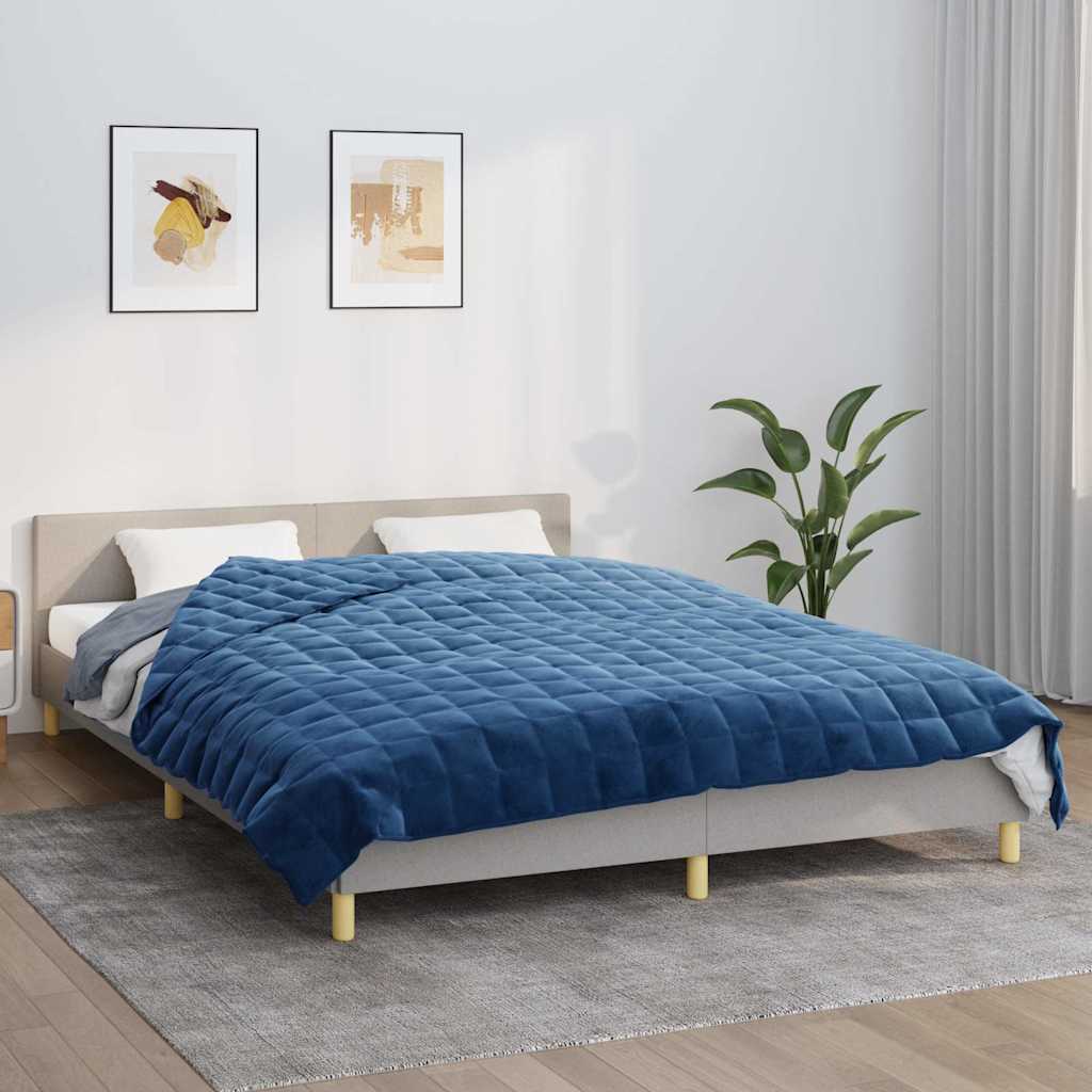 Vidaxx Gewichtsdecke 220x240 cm 11 kg Stoff blau