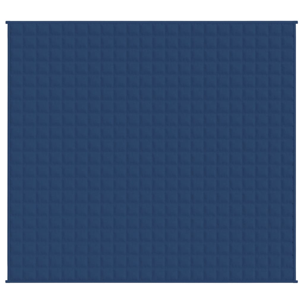 VIDAXL FAIBLAGE COUVERTURE 220X230 cm 15 kg de tissu bleu