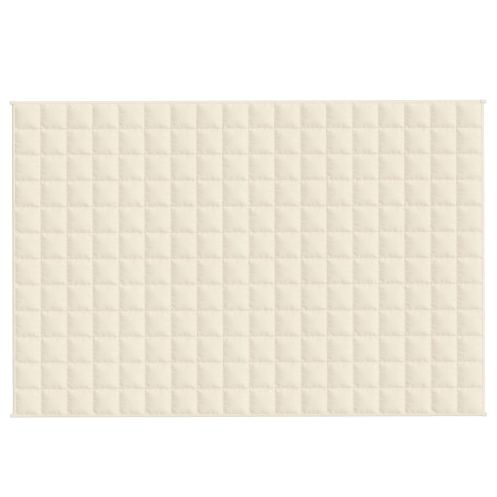 VIDAXL FAIBLAGE COUVERTURE 122x183 cm 5 kg de crème légère en tissu -colore