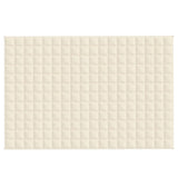 VIDAXL FAIBLAGE COUVERTURE 122x183 cm 5 kg de crème légère en tissu -colore