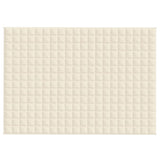 Vidaxx Gewichtsdecke 135x200 cm 6 kg Stoff hellcreme