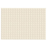 VIDAXL FAIBLAGE COUVERTURE 135x200 cm 10 kg de crème légère en tissu -colore