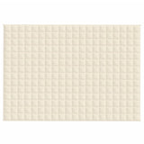 VIDAXL FAIBLAGE COUVERTURE 140x200 cm 10 kg Crème légère en tissu -colore