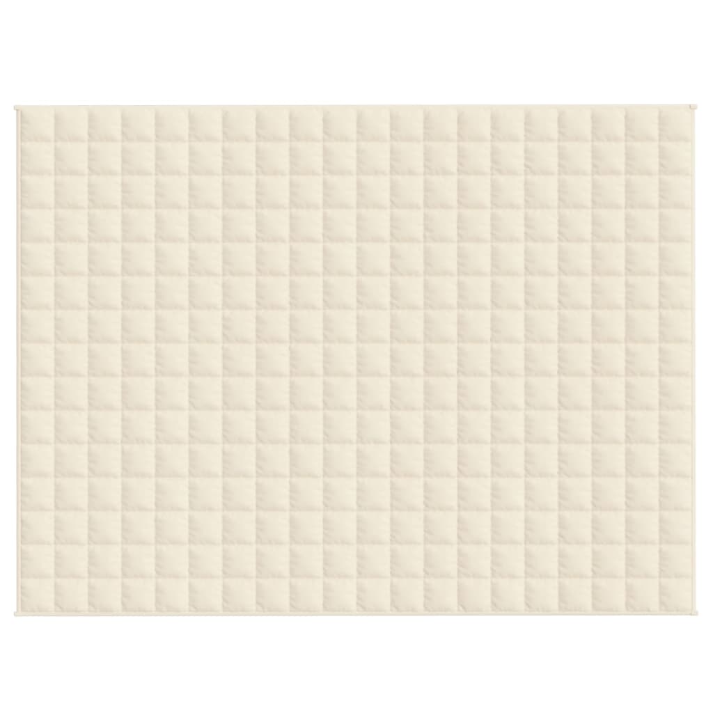 Vidaxx Gewichtsdecke 152x203 cm 7 kg Stoff hellcreme