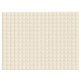 Vidaxx Gewichtsdecke 152x203 cm 7 kg Stoff hellcreme