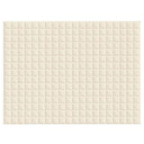 VIDAXL FAIBLAGE COUVERTURE 152x203 cm 7 kg de crème légère en tissu -colore