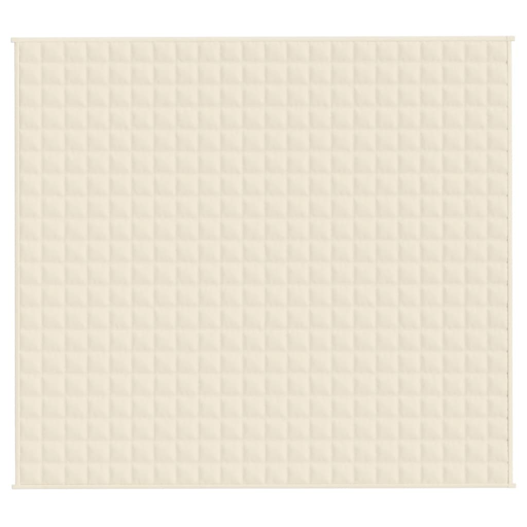 Vidaxl Faibleage Couverture 200x220 cm 9 kg Fabric Light Cream -Colored