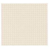 Vidaxl Faibleage Couverture 200x220 cm 9 kg Fabric Light Cream -Colored