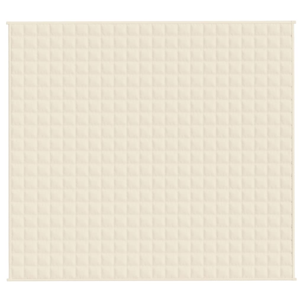 Vidaxl Faibleage Couverture 200x230 cm 9 kg Fabric Light Cream -Colored